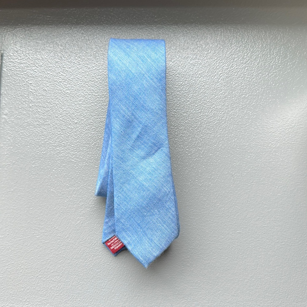 Blue necktie